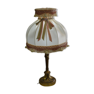 Louis XV style carved gilded wooden table lamp