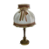 Louis XV style carved gilded wooden table lamp