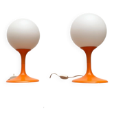 Mid-century Swiss table lamps by E.R. Nele for Temde, set of 2