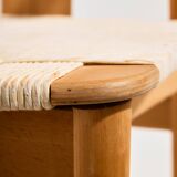 MK10689 Chaise de salle à manger en hêtre