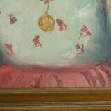 Peinture à l'huile ancienne Portrait de jeune fille impressionniste du 20ème siècle
