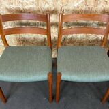 4 chaises en teck Niels O. Möller pour J.L. Moller’s 60