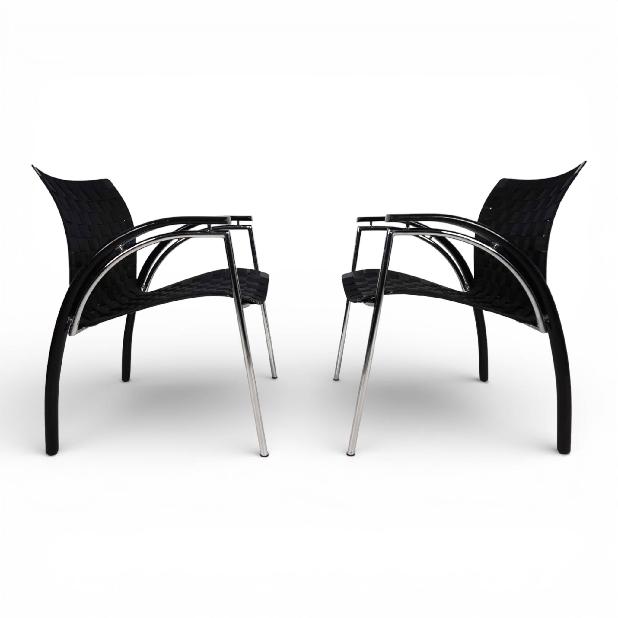 Thonet set of 2 lounge chairs by Peter Maly, 1980