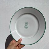 4 monogrammed dessert plates