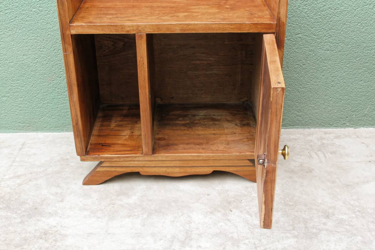Bedside table, 1950s, walnut veneer.