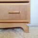 Commode scandinave bois brut années 50
