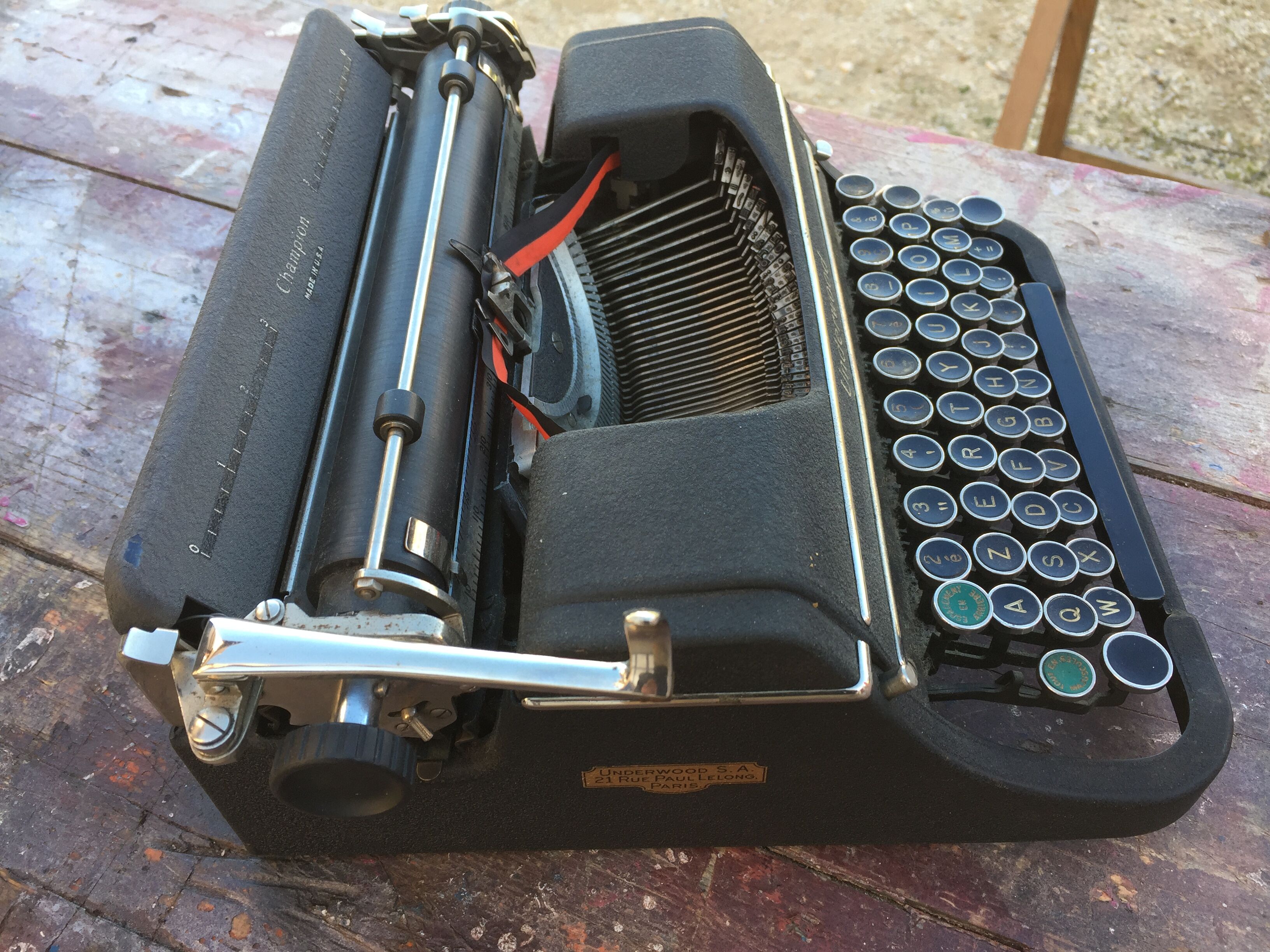 Champion Underwood Typewriter Made in the USA