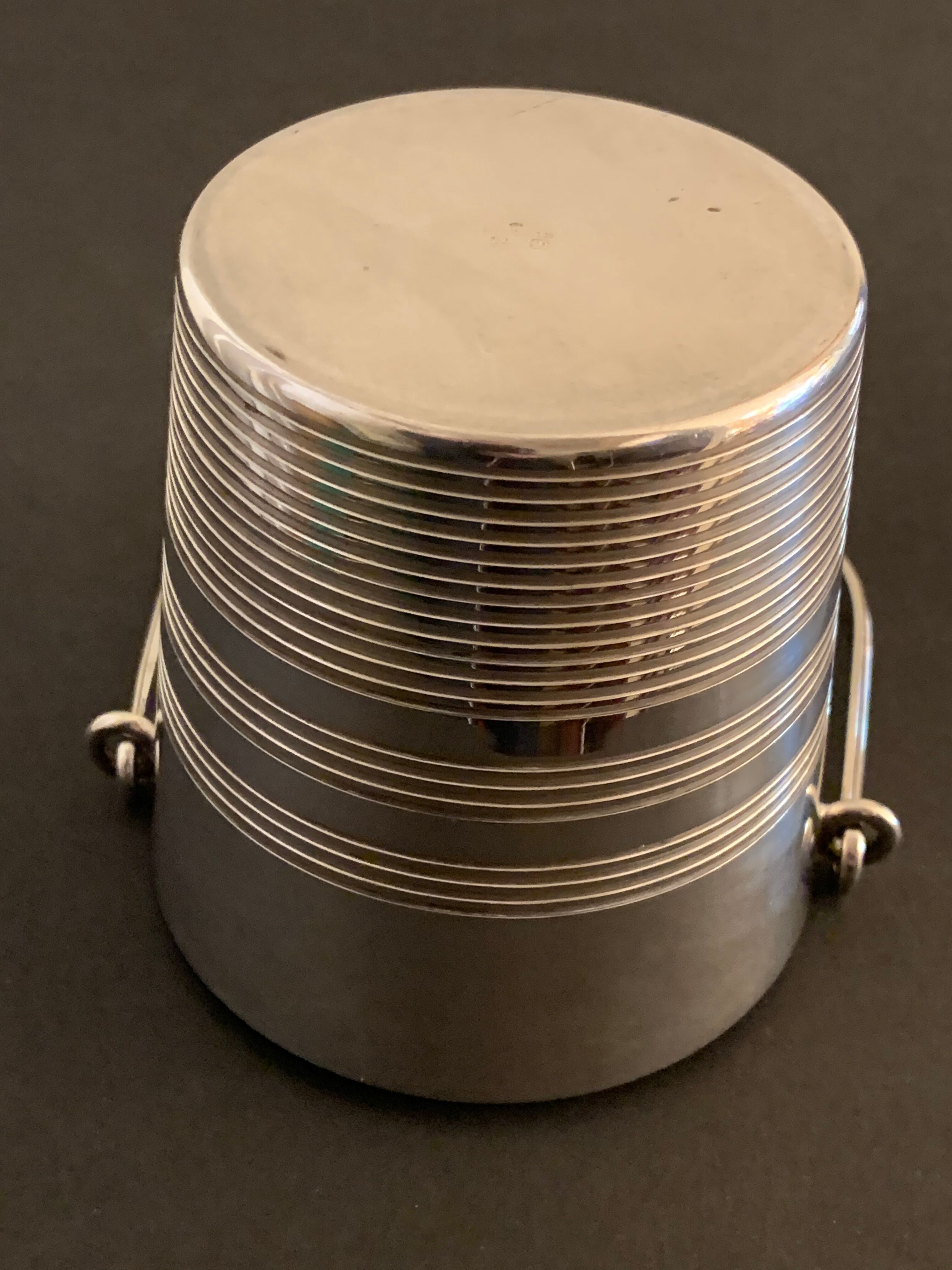 Silver metal Ercuis ice bucket