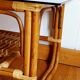 Vintage 1960s rattan coffee table