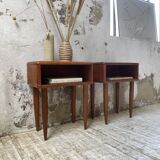 Pair of Scandinavian teak bedside tables
