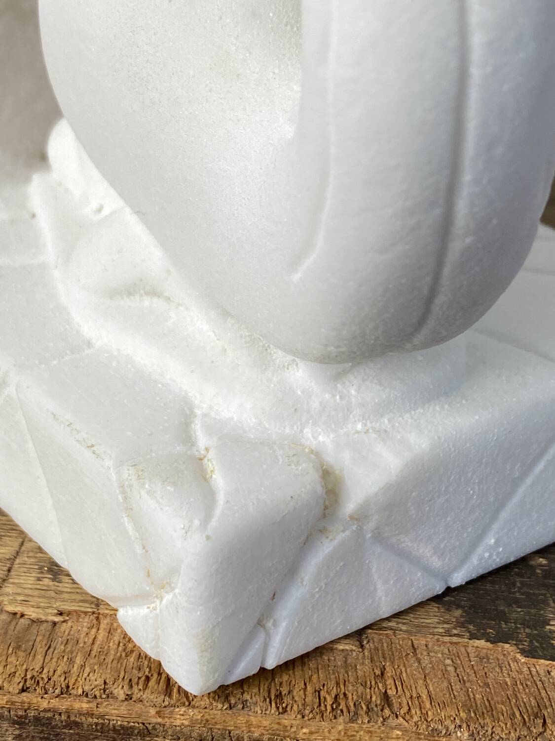 Paire de serre-livres chat en pierre vintage