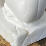 Pair of vintage stone cat bookends