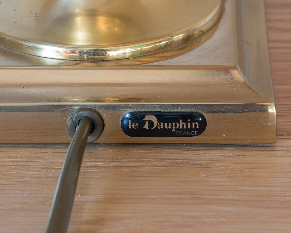 Marble and gold lamp