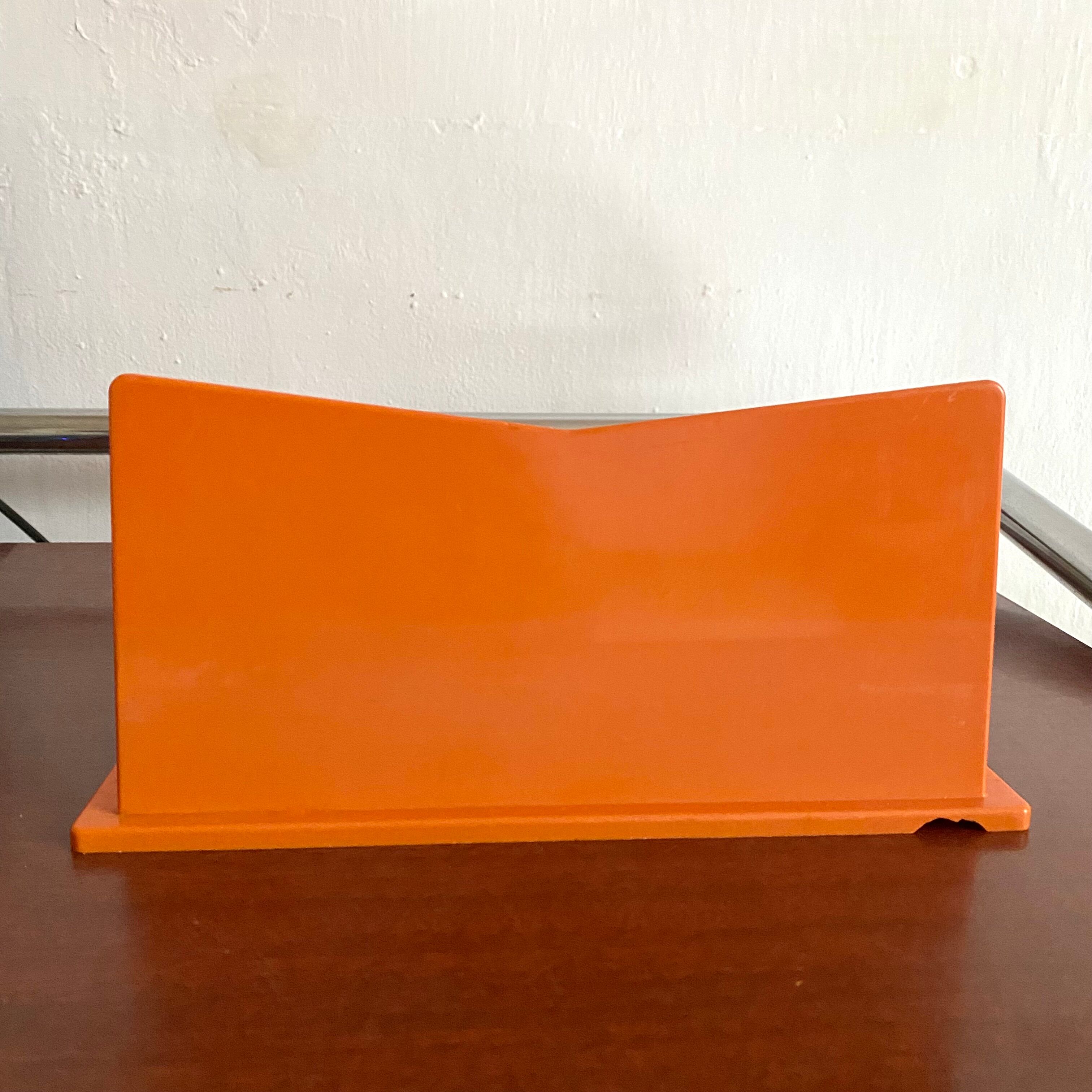 Vintage orange letterholder 70s