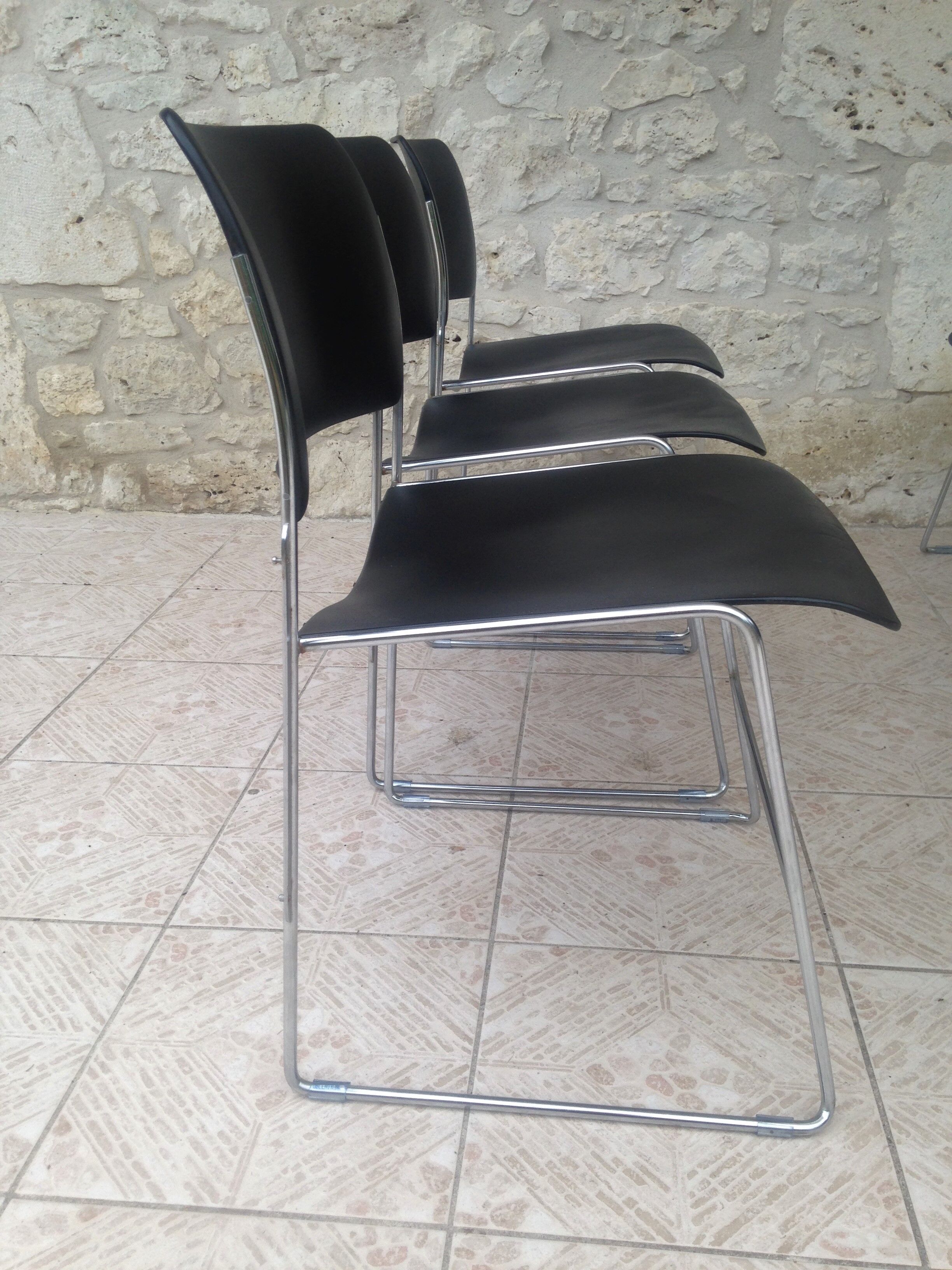 Set of 6 chairs by David Rowland Edition 1969