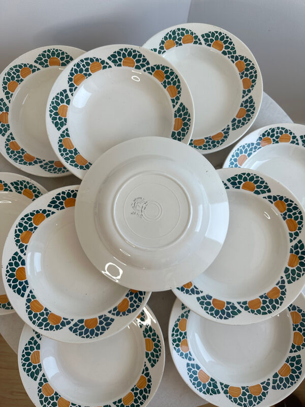 Lot d'assiettes creuses Givors France