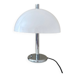 Mushroom lamp, Midmodern table lamp white