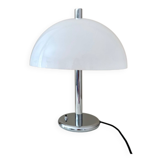 Lampe champignon, lampe de table Midmodern blanche