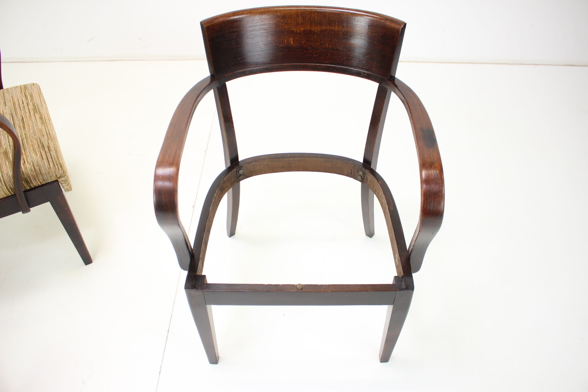 Chairs H-224 by Jindřich Halabala 1930s, Czechoslovakia