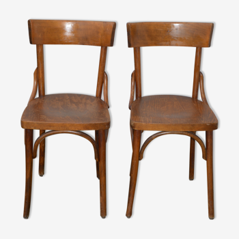 Paire de chaises de bistrot