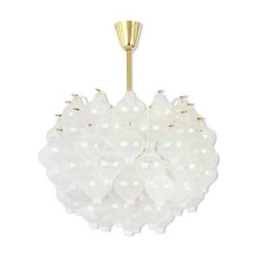 Large glass chandelier Tulipan by Kalmar, Austria, 1960s