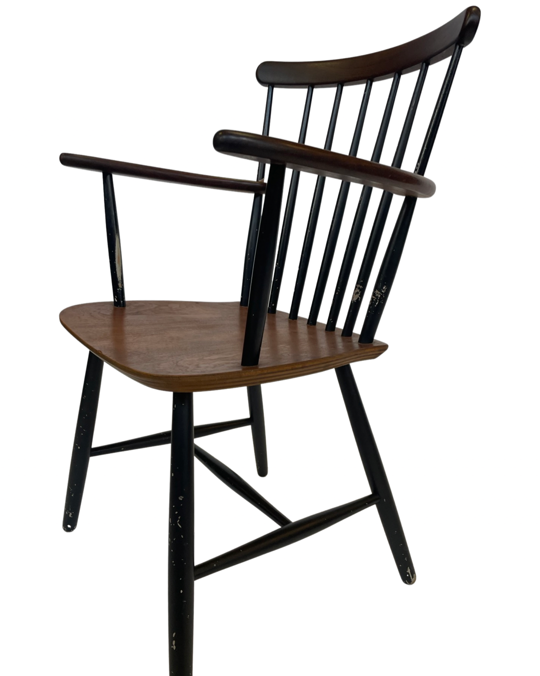 Chaise de bar vintage avec accoudoirs Billund Traevarefabrik Denmark Design