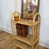 Vintage rattan horse