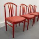Swedish Dining Chairs by C. Ekström, A. Johansson & S. Hyssna, 1970s, Set of 4