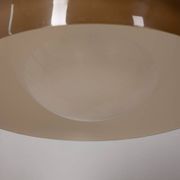 Lustre vintage années 70 en plastique marron design Massoni pour Harvey Guzzini