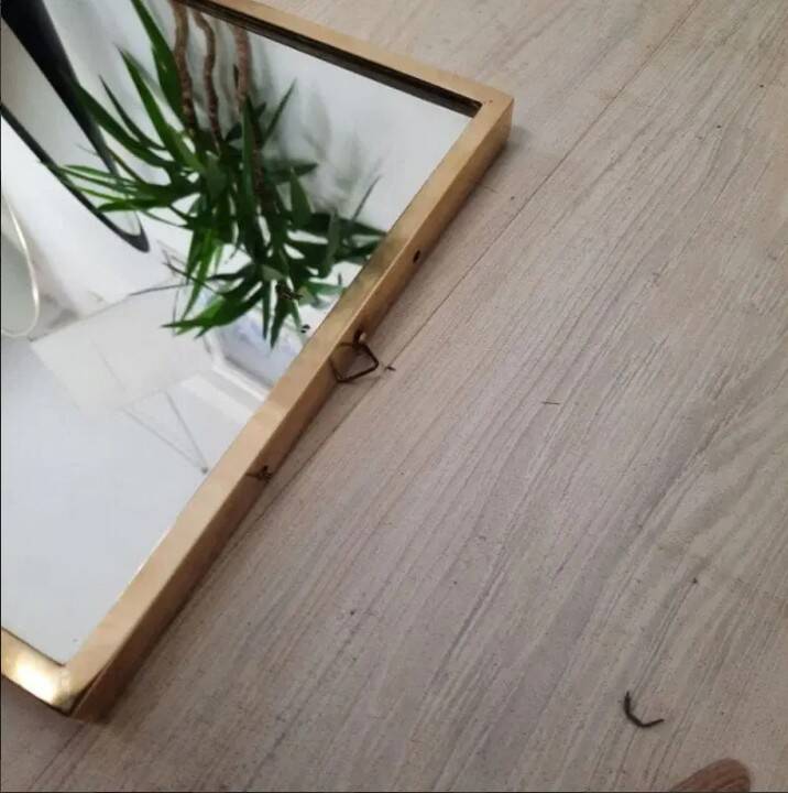 Brass mirror – 50s