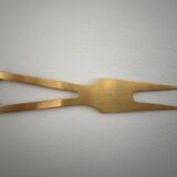 Couteau et fourchette à fromage doré Waterman