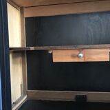 Black and wood window
