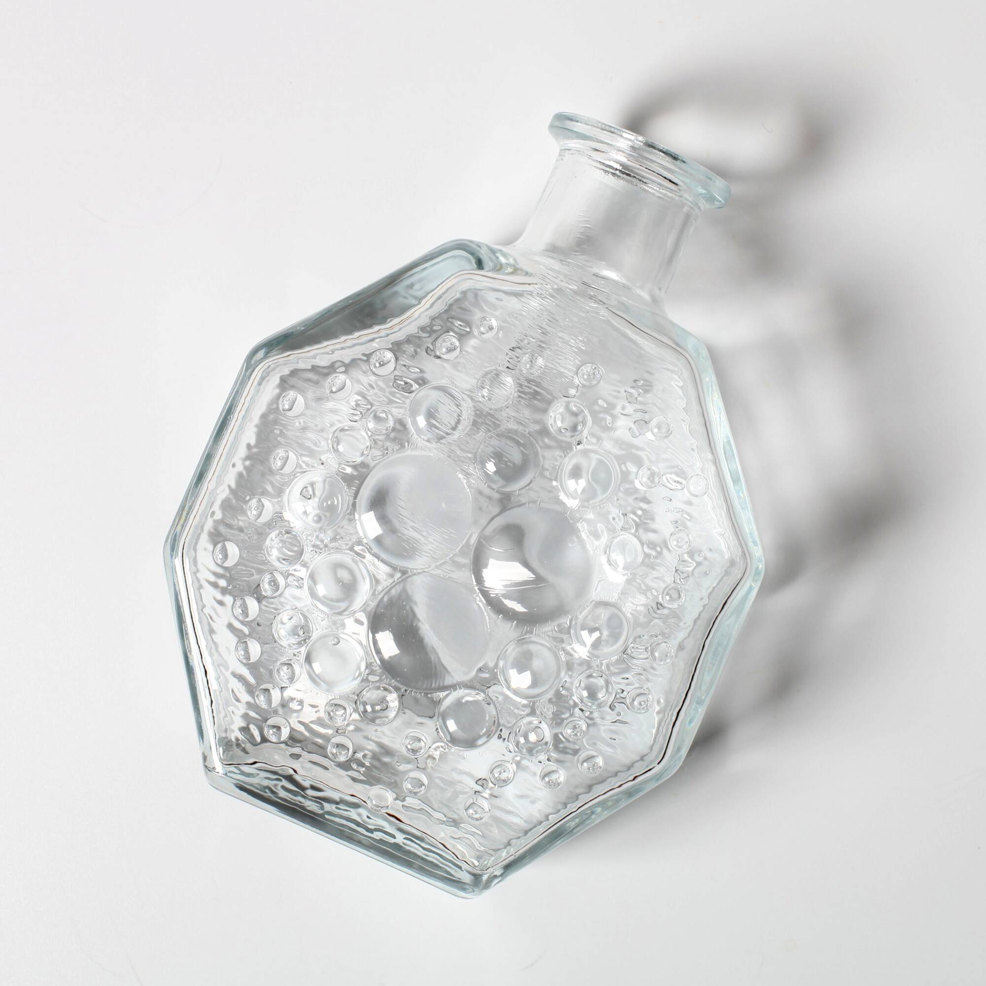 Mid-century Clear Stella Polaris Vase by Nanny Still for Riihimäki / 1967