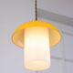 Lampes suspendues en verre et laiton en forme de champignon des années 50, ensemble de 3