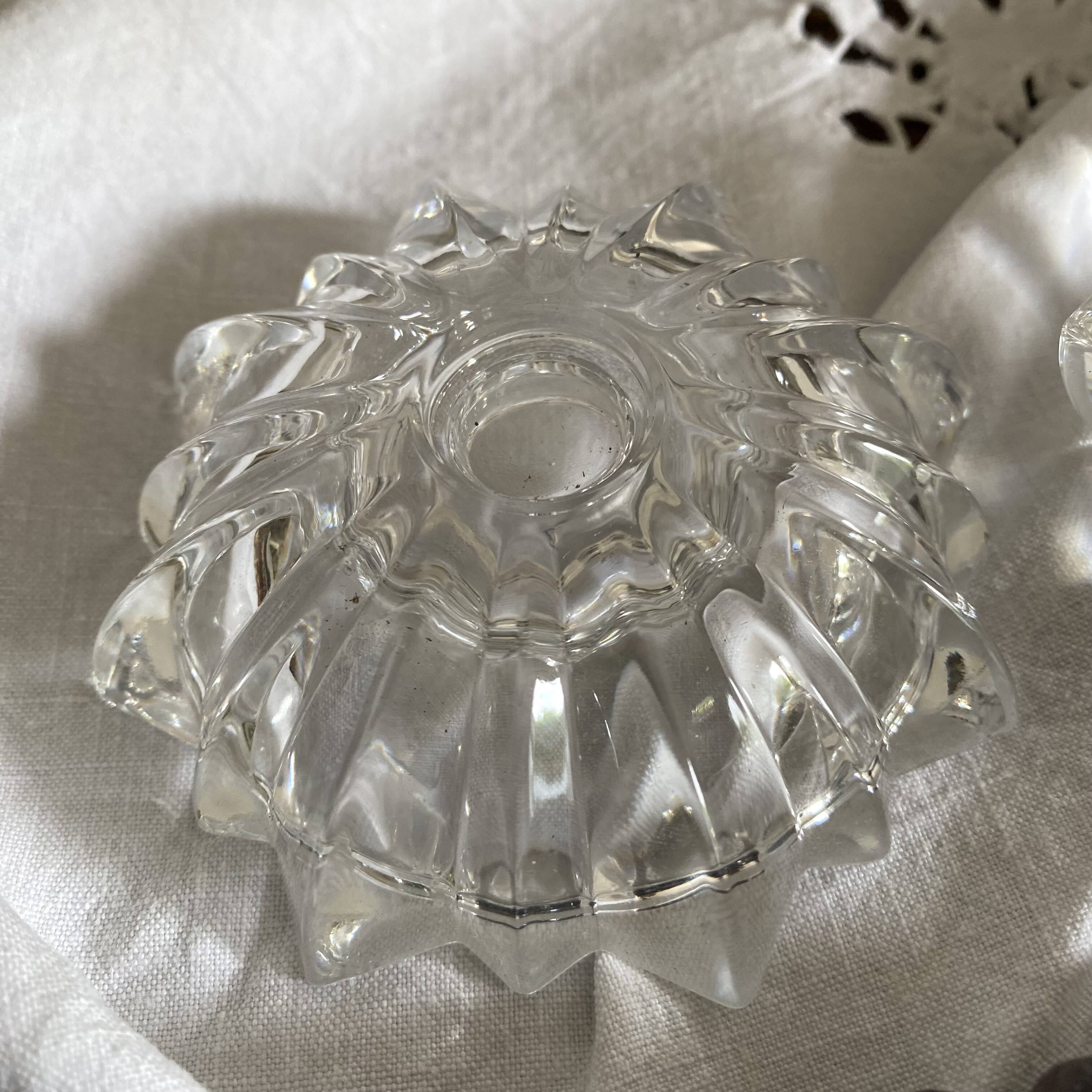 Arques crystal candlesticks