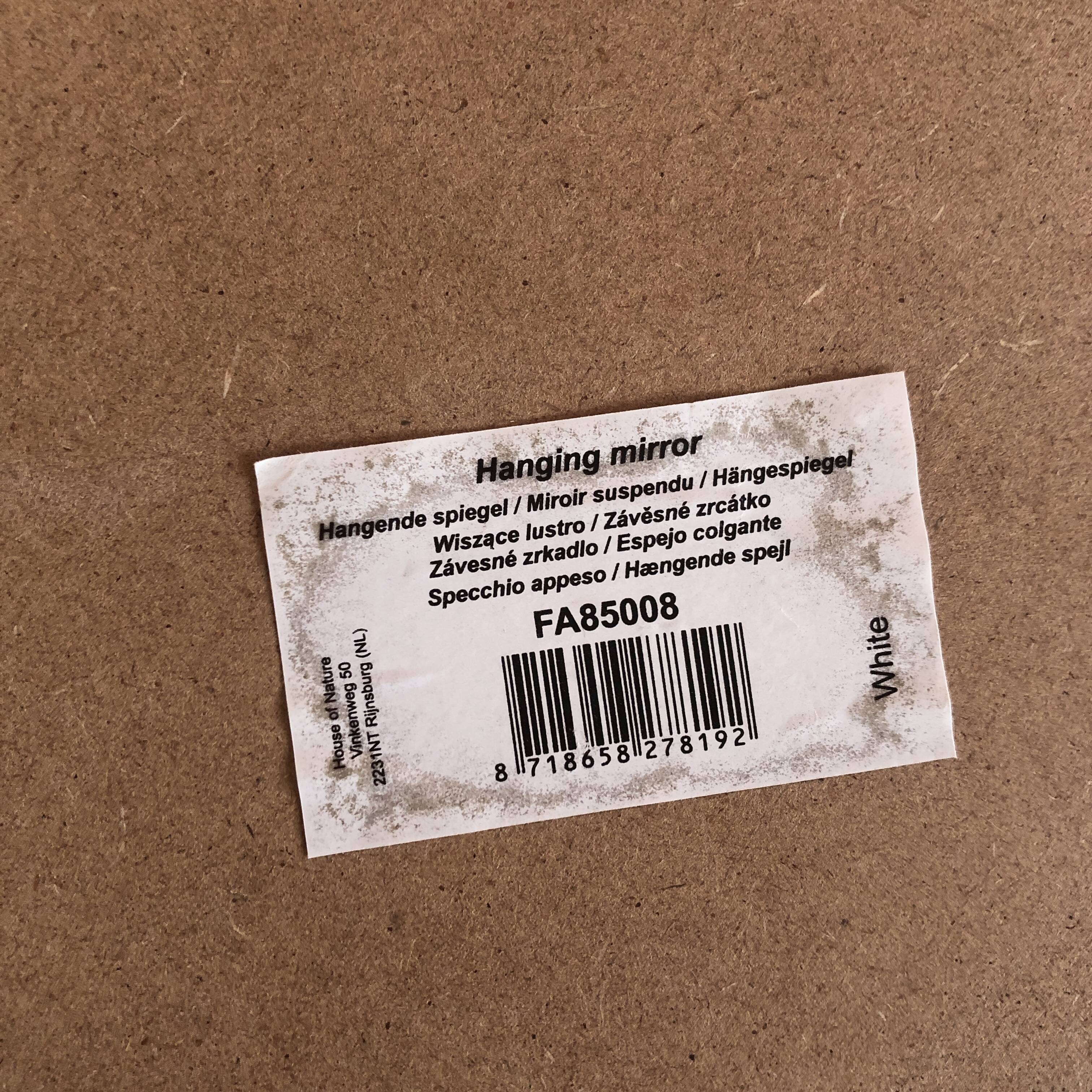 White romantic mirror