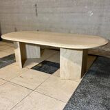 Travertine coffee table