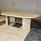 Travertine coffee table
