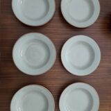 6 assiettes creuses tulowice en grès
