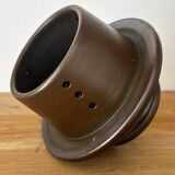 Water butter dish in glazed pottery