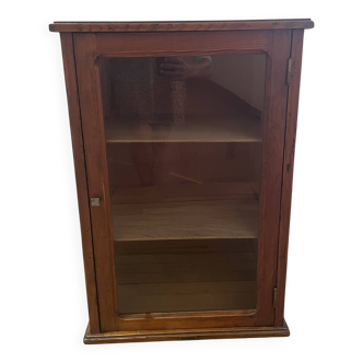 Vintage wooden display cabinet