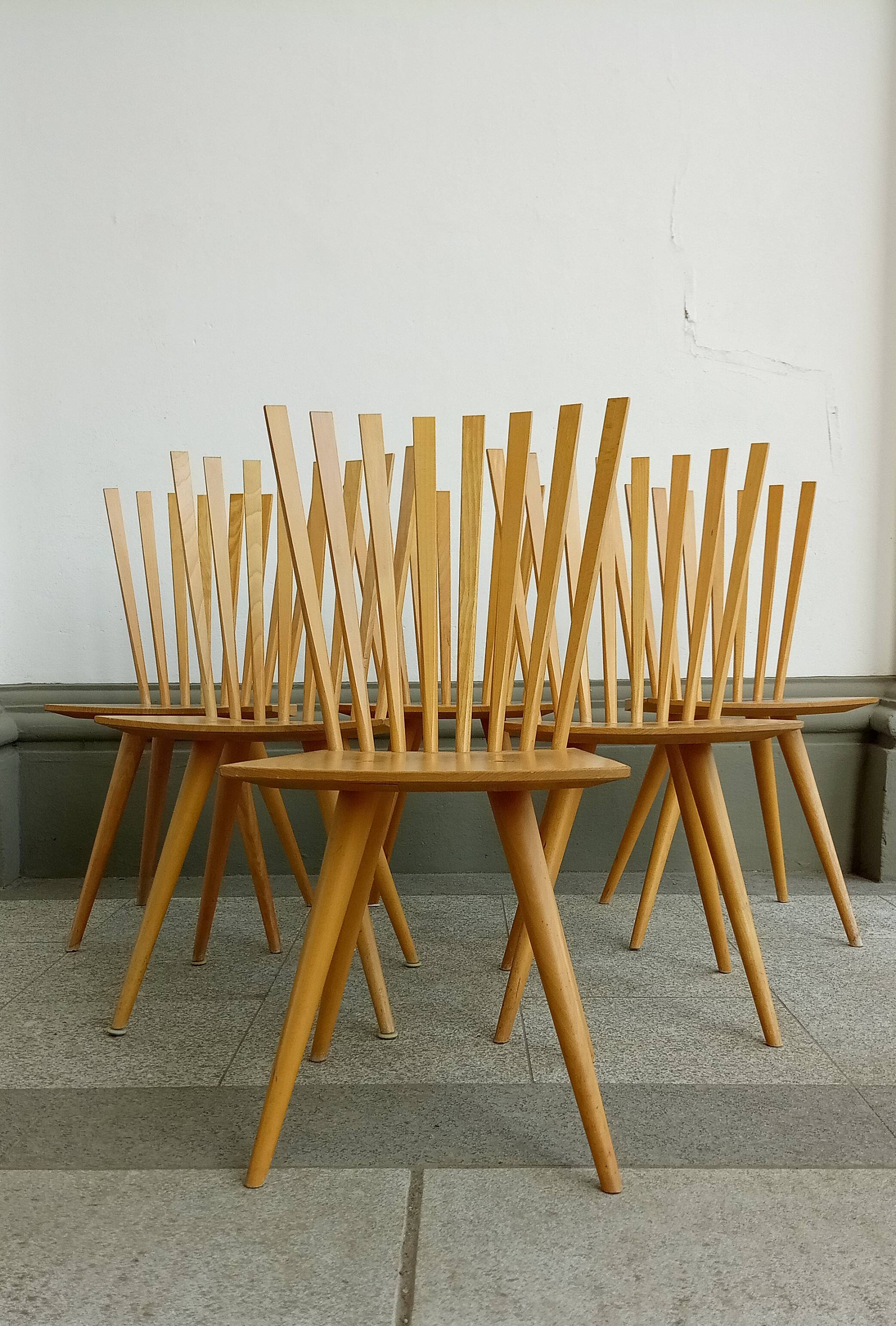 Set of 6 Mikkado - chairs by Foersom & Hiort-Lorenzen, denmark 1999