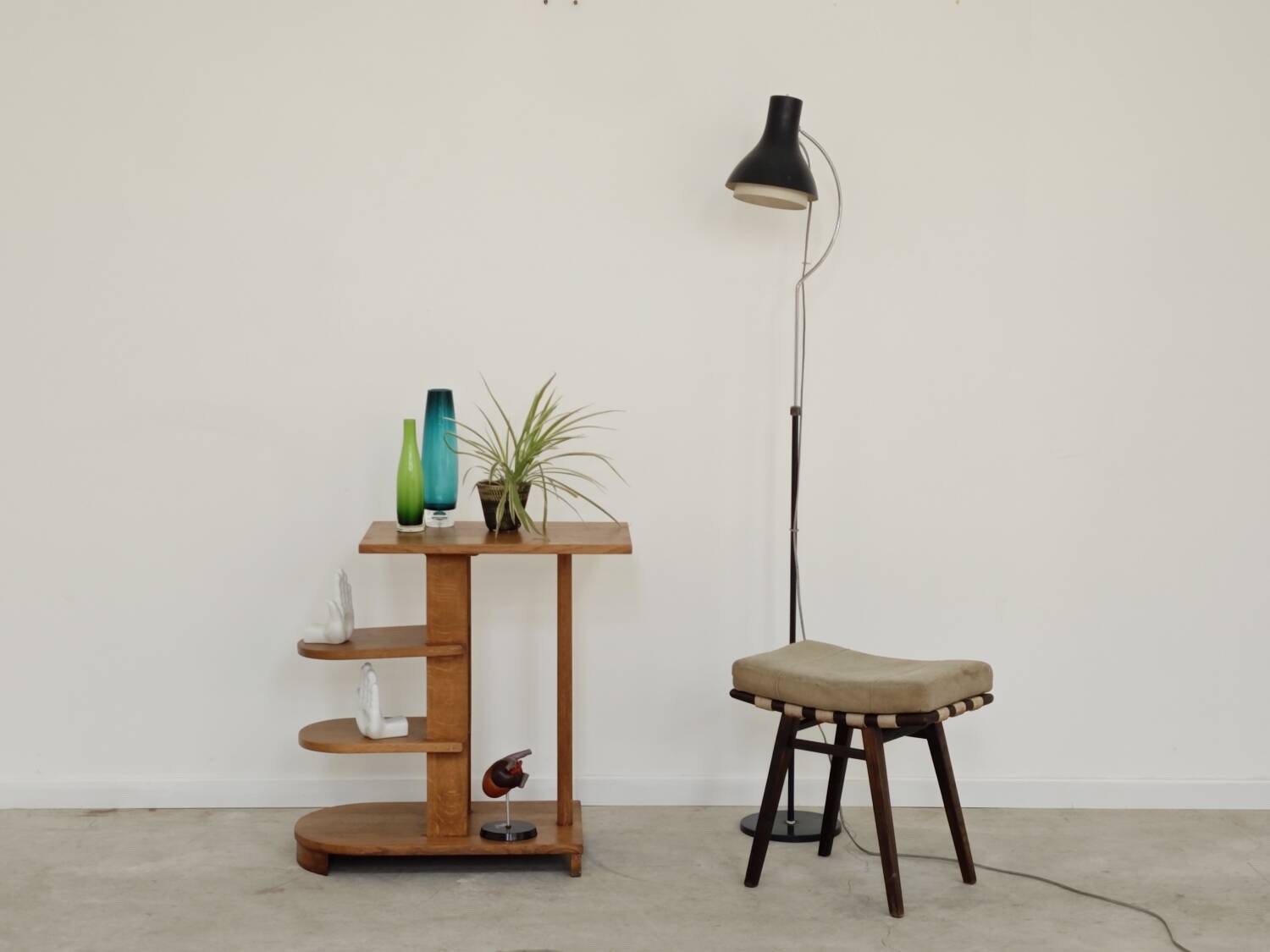 Asymmetrical Art Deco side table or pedestal table by Michel DUFFET 1930
