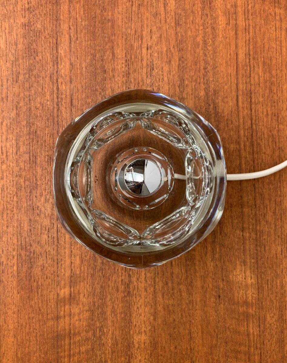 Vintage German glass table lamp by Peill & Putzler.