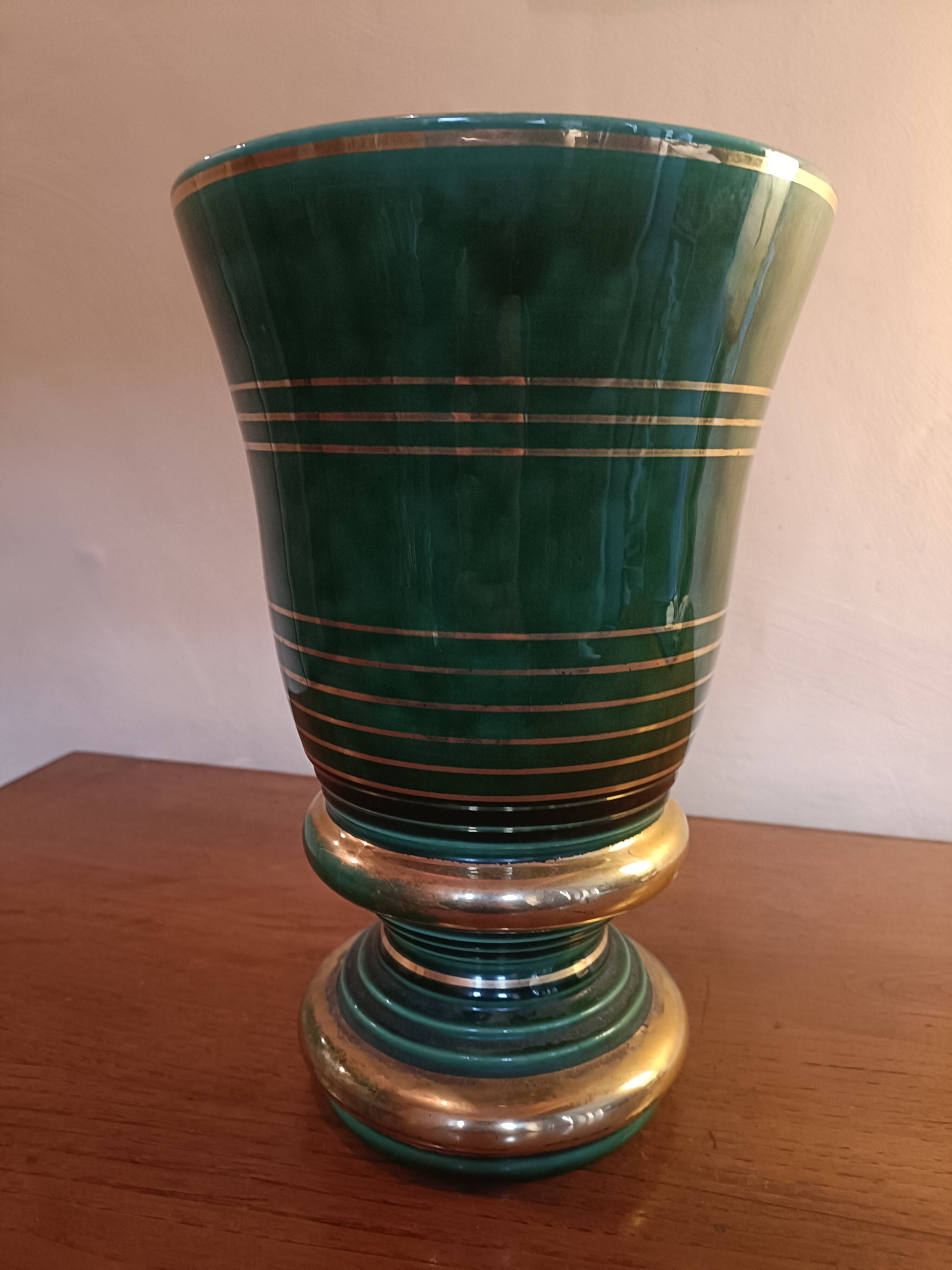 Rare large St Clément vase signed B. Letalle