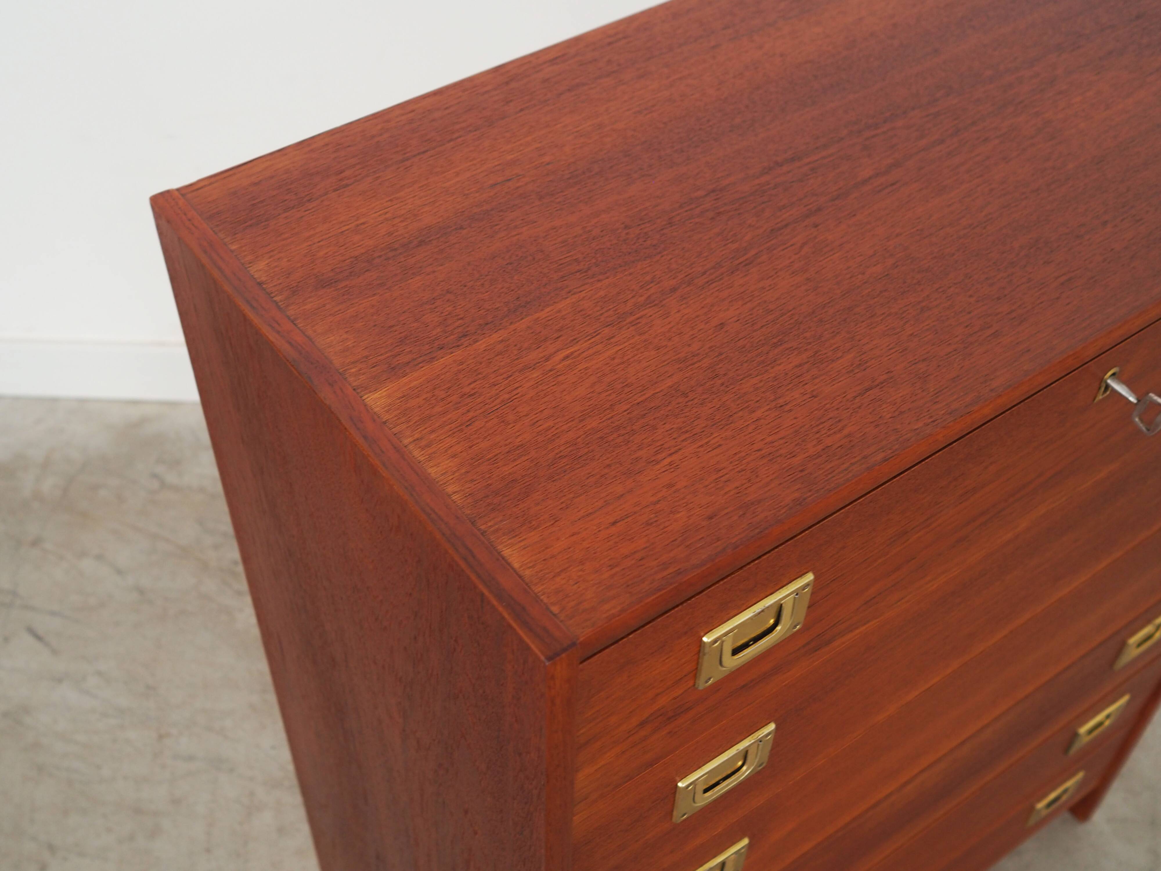 Teak chest of drawers, Danish design, 1960s, production: Denmark