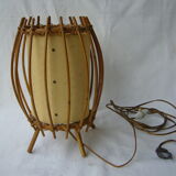 Vintage wicker lamp