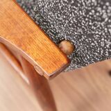 Black and white Scandinavian design armchair Granola by H. Lis