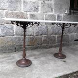 Bistro table marble top 145.5 cm