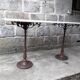 Table bistrot plateau marbre 145,5 cm